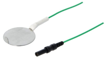 Erdungsplattenelektrode 3,2cm 120cm Kabel 1,5mm TP